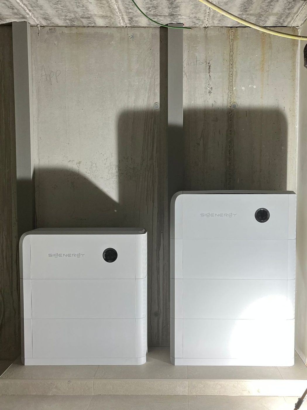 Thuisbatterij installatie